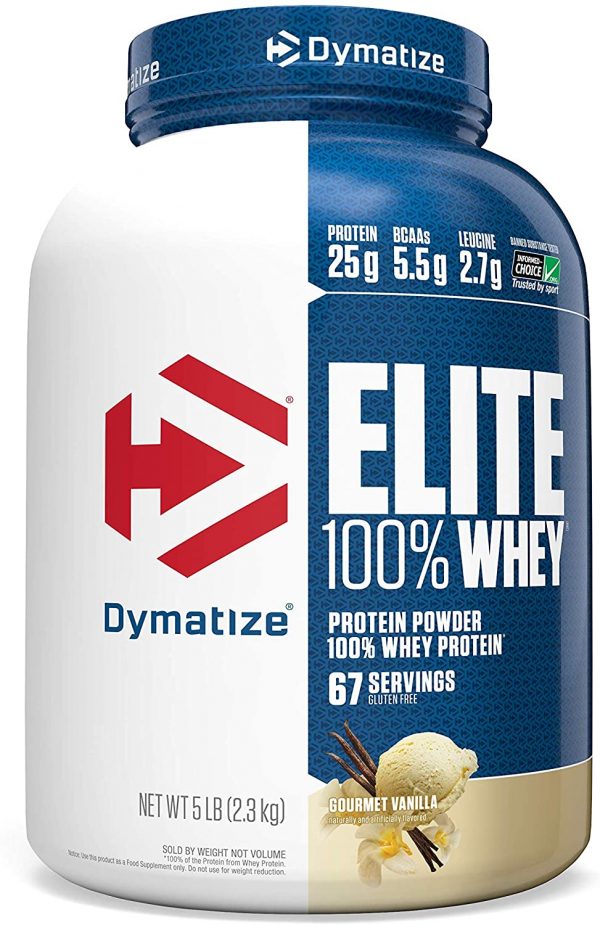 Elite 100% Whey 5 lbs Vanilla Cup Cake